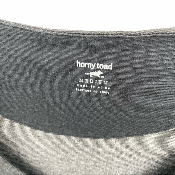 Horny Toad Womens Gray V-Neck Sleeveless Tank Dress Size Medium Micro stripe - Picture 5 of 9